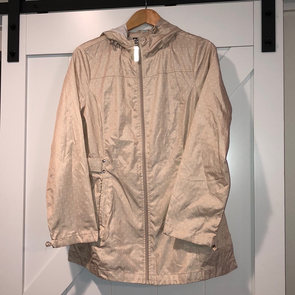 Women’s Polka Dot Packable Rain Coat